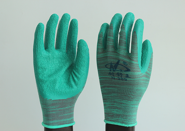 389十三针尼龙皱纹条纹绿胶